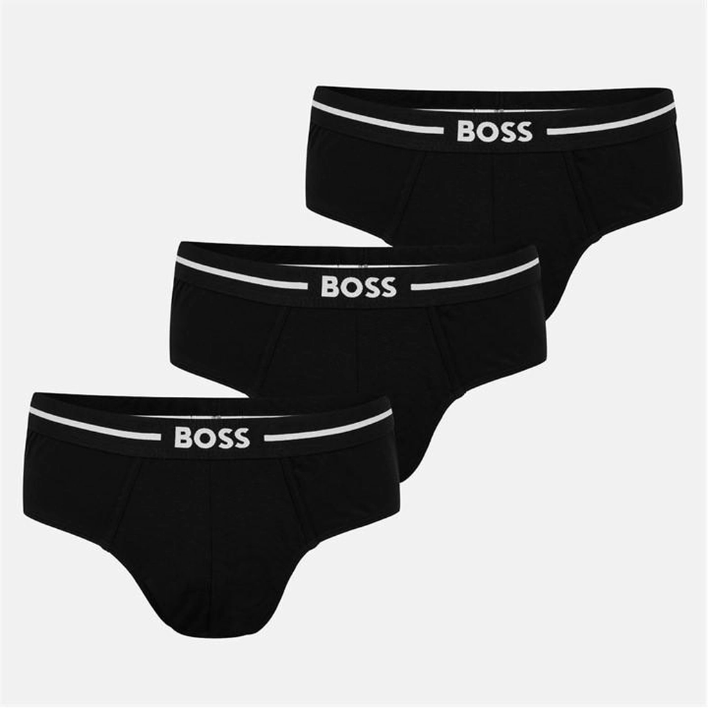 Hugo Boss Hipbr 3p Bold 10257977 01 Boxer Mens - Black